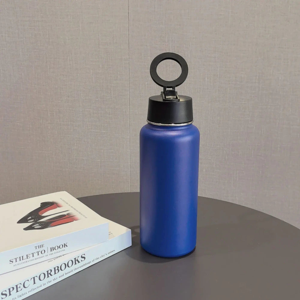 Magnetic Insulated Phone Holder Water Bottle