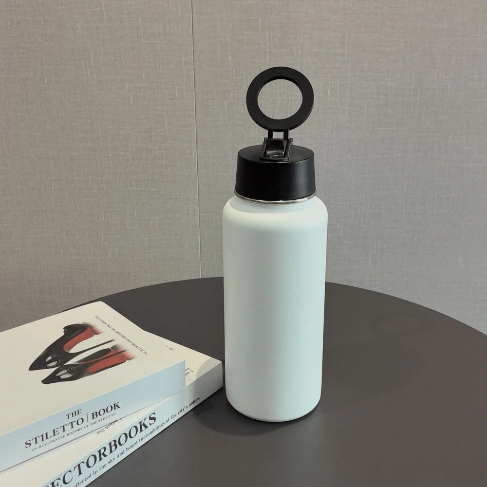 Magnetic Insulated Phone Holder Water Bottle