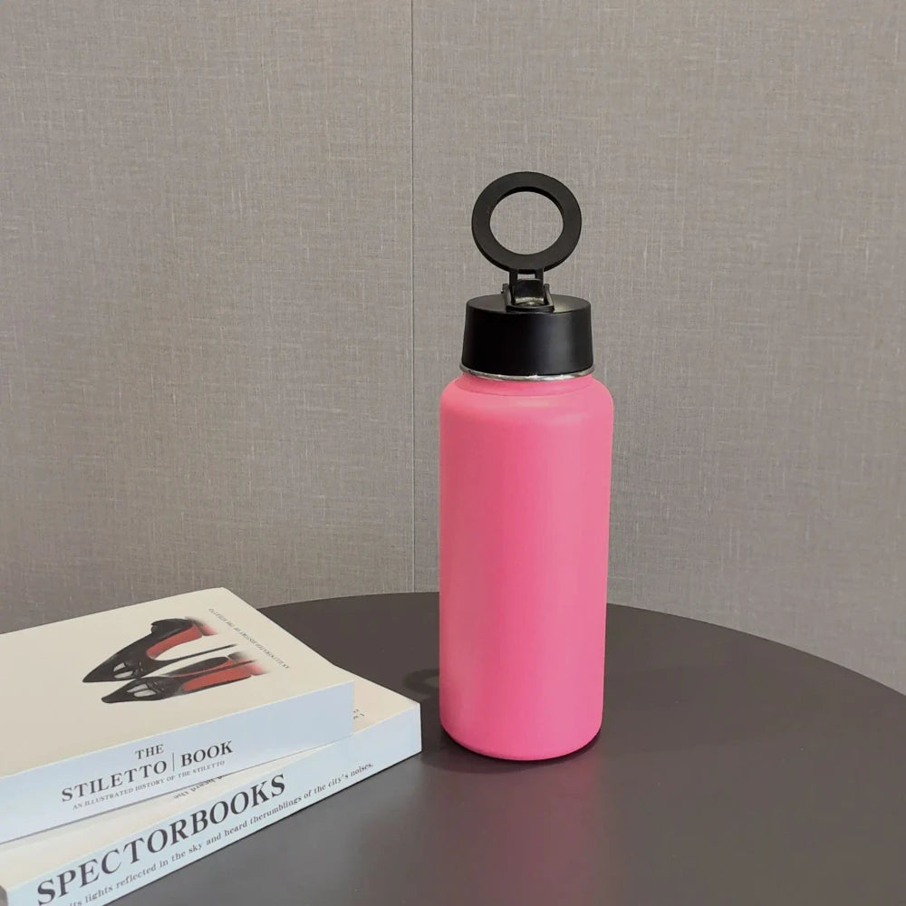 Magnetic Insulated Phone Holder Water Bottle