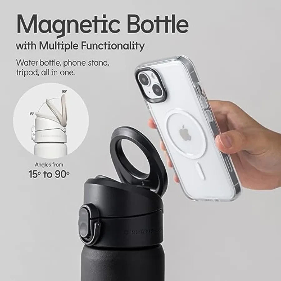 AquaStand Magnetic Stainless Steel Water Bottle