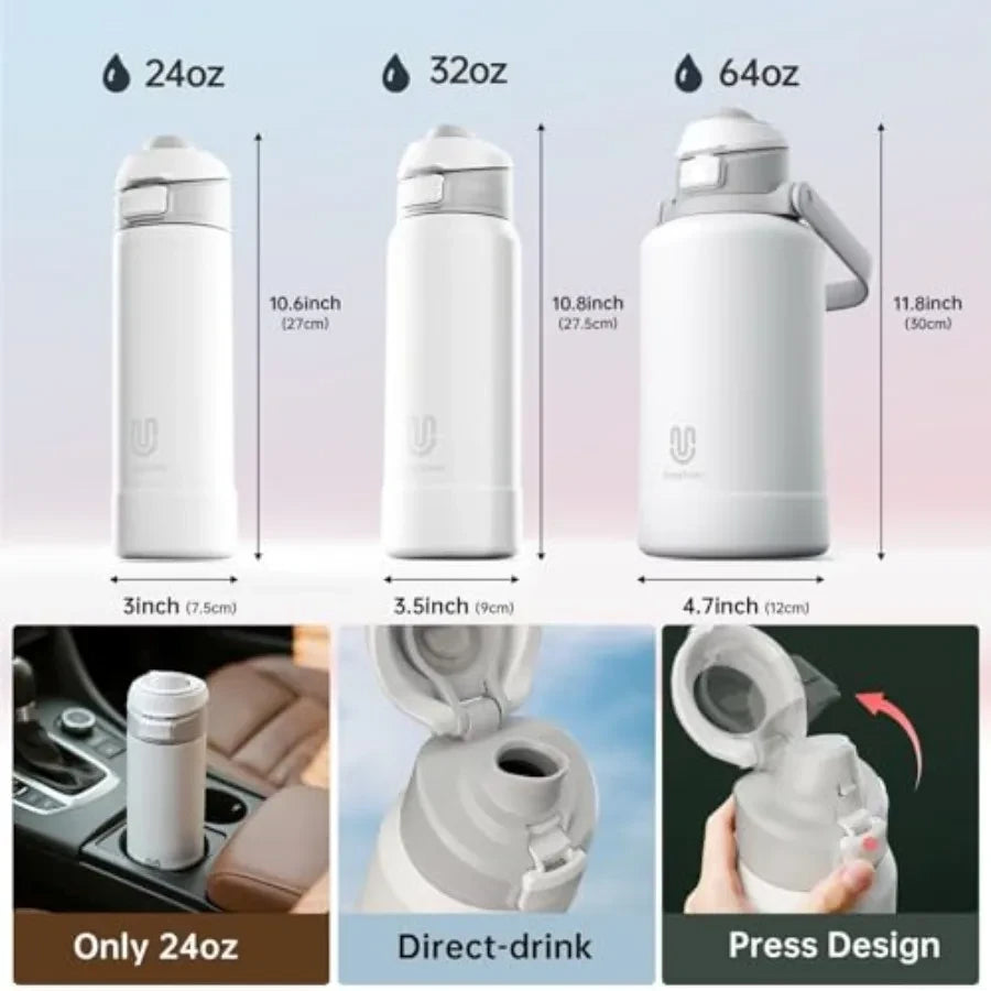 Magnetic Phone Holder Water Bottle