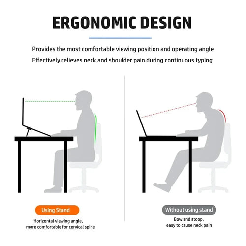 Foldable Adjustable Laptop Riser