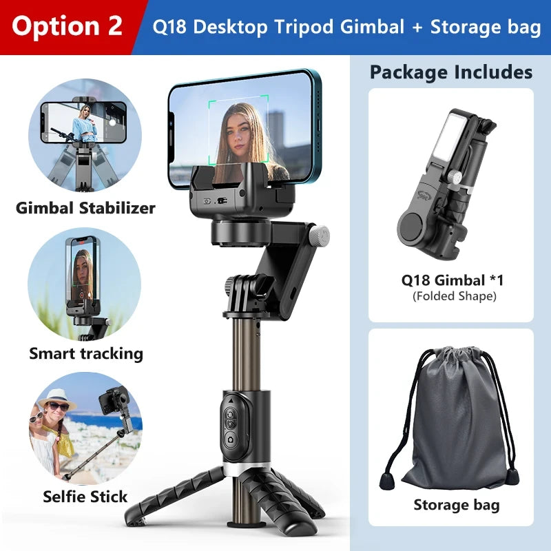 Smartphone Gimbal Tripod Stabilizer