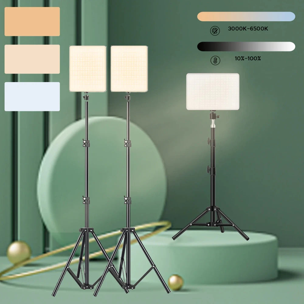 Portable LED Fill Light with Tripod Stand