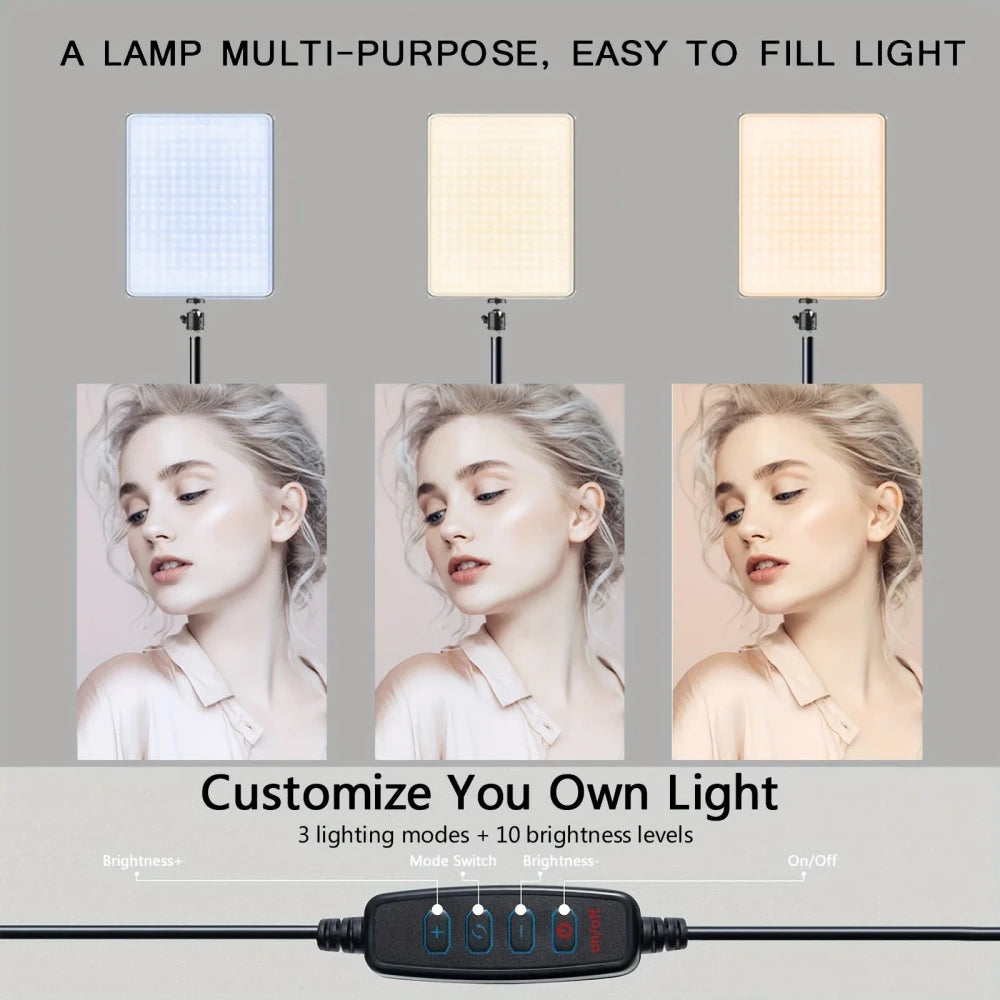 Portable LED Fill Light with Tripod Stand