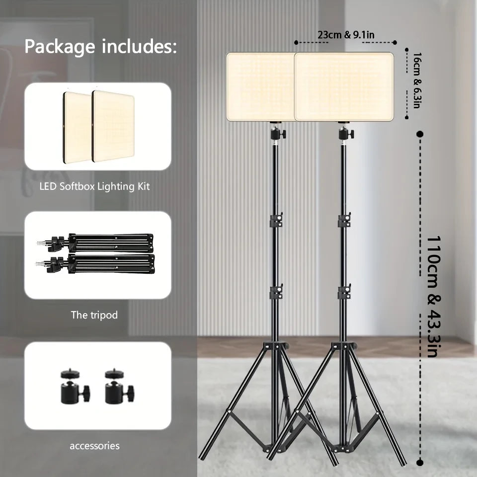 Portable LED Fill Light with Tripod Stand