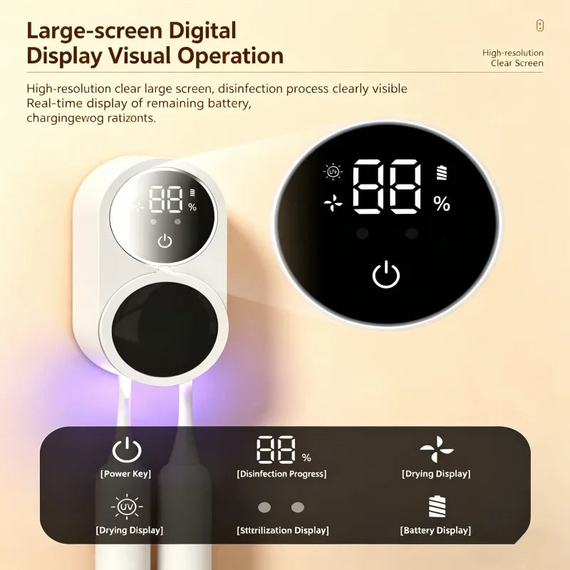 Portable UV Toothbrush Sterilizer Case
