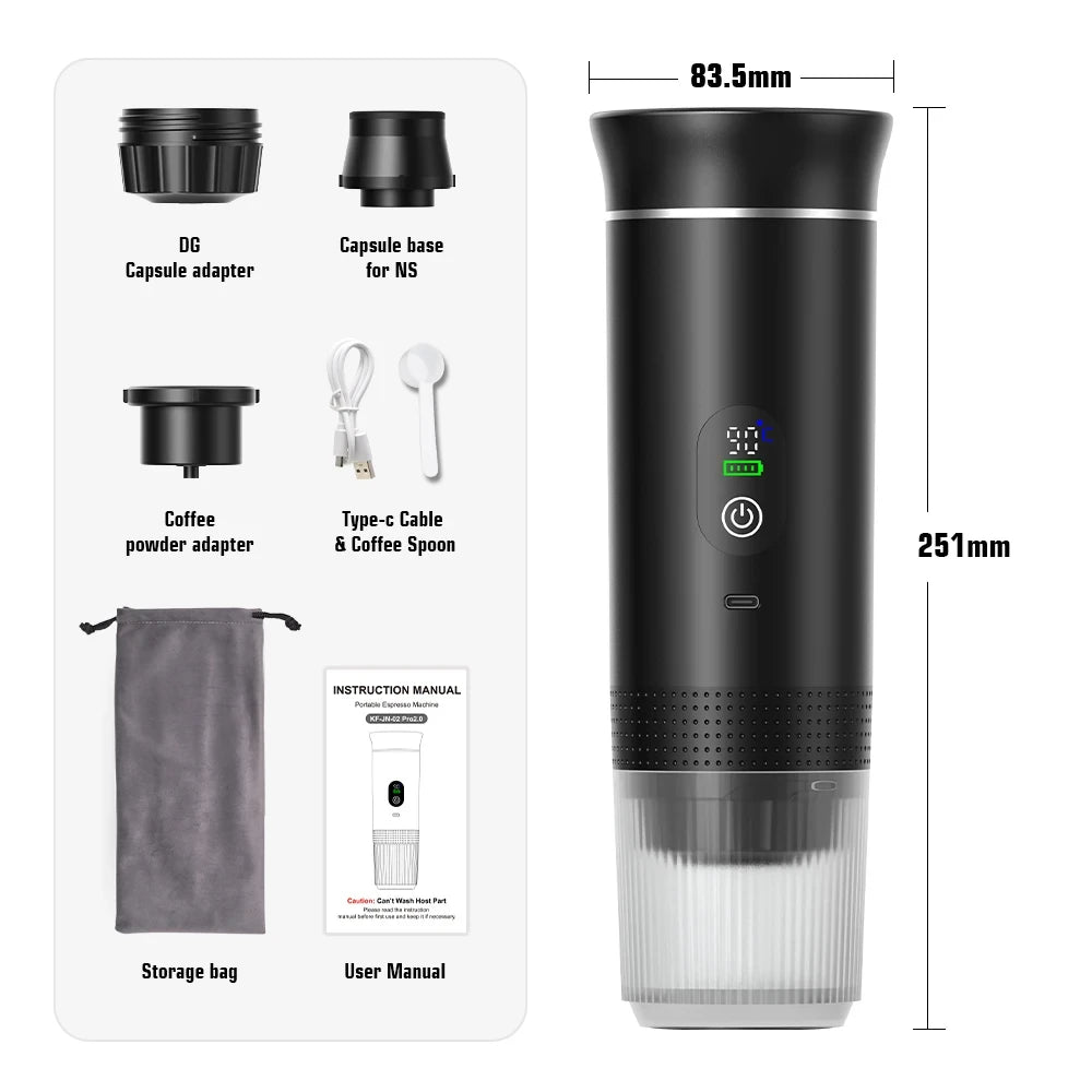 Portable Electric Espresso Maker